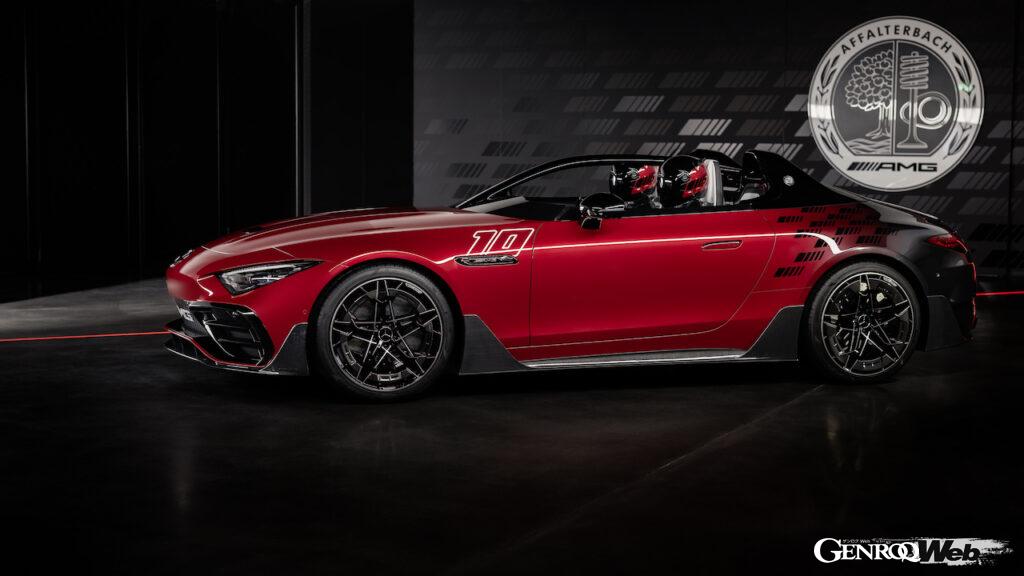 2025年に市販化を予定している「コンセプト メルセデス AMG ピュアスピード」のエクステリア。