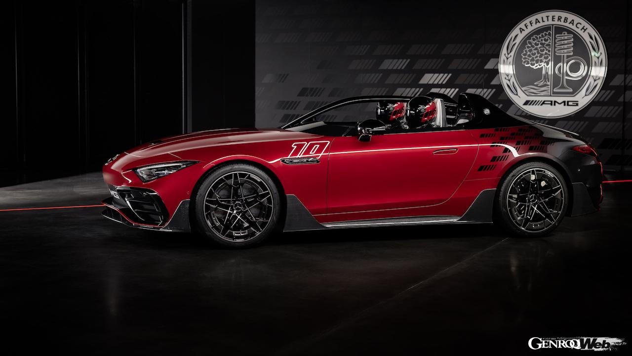 2025年に市販化を予定している「コンセプト メルセデス AMG ピュアスピード」のエクステリア。