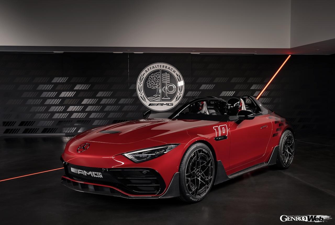 2025年に市販化を予定している「コンセプト メルセデス AMG ピュアスピード」のエクステリア。