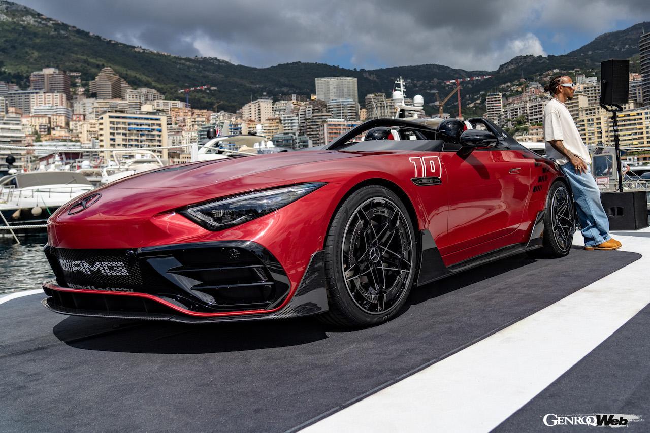 2025年に市販化を予定している「コンセプト メルセデス AMG ピュアスピード」のエクステリア。