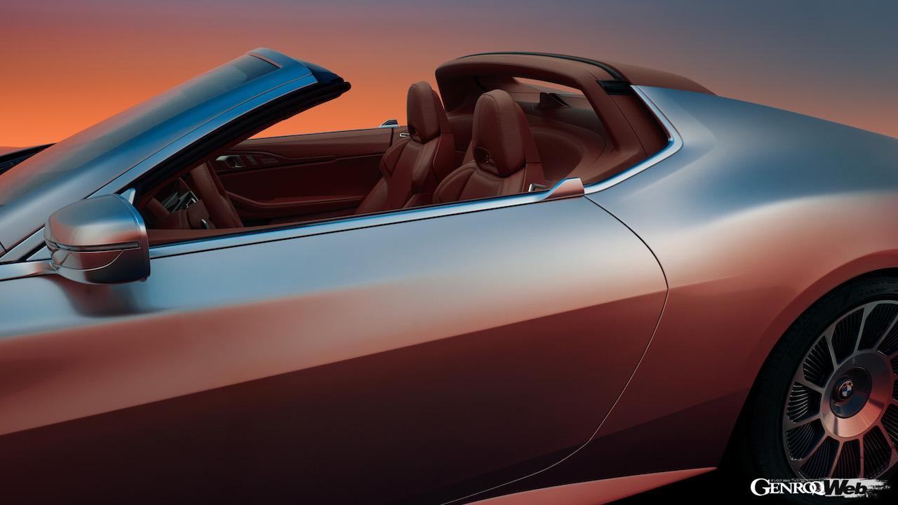 2シーターオープン「BMW コンセプト スカイトップ」のインテリア。