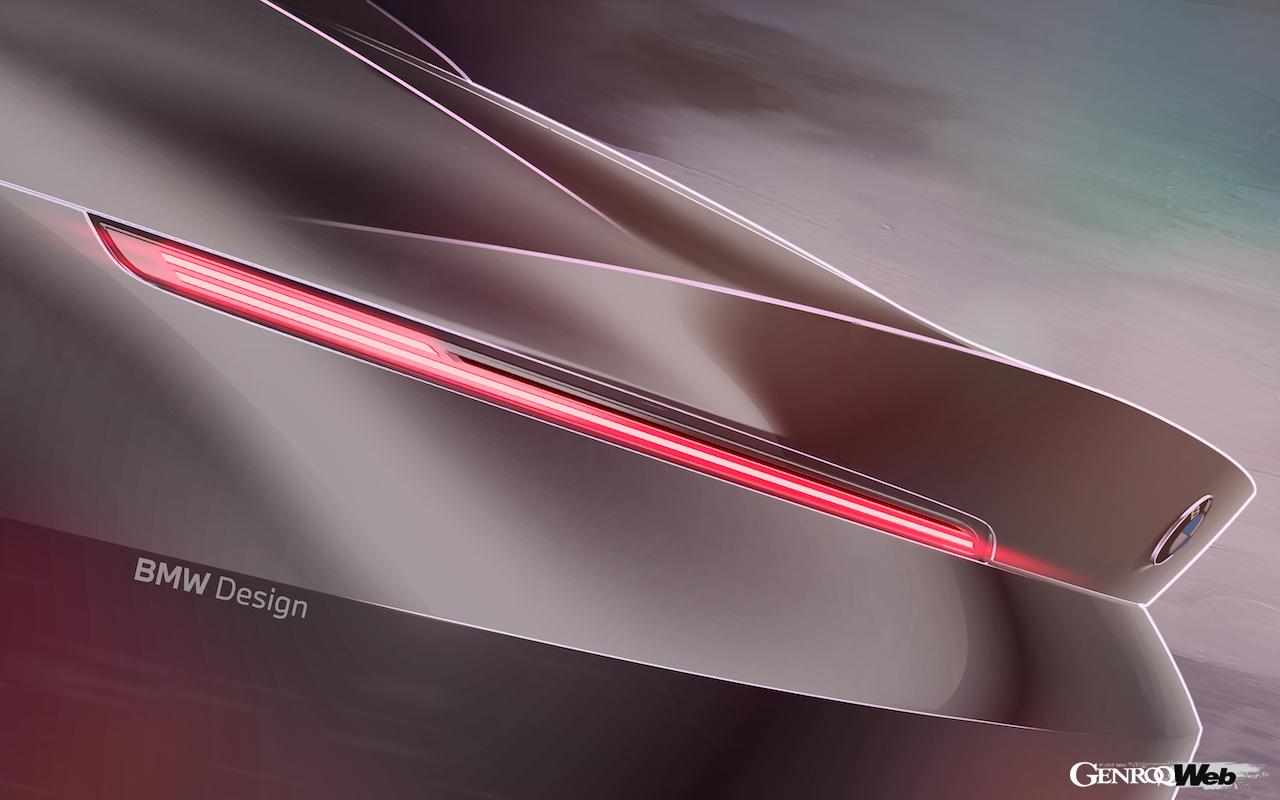 2シーターオープン「BMW コンセプト スカイトップ」のデザインスケッチ。