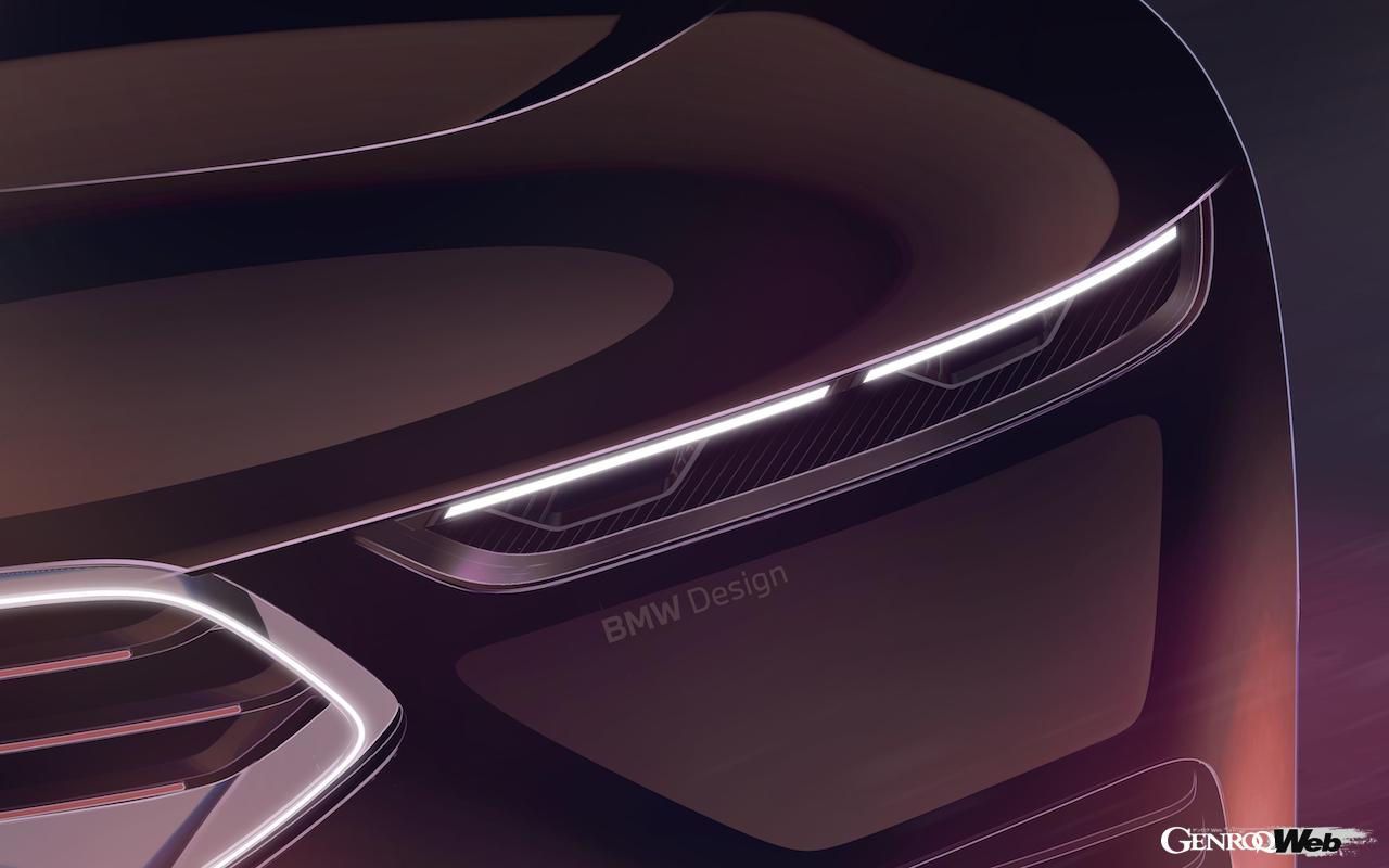 2シーターオープン「BMW コンセプト スカイトップ」のデザインスケッチ。