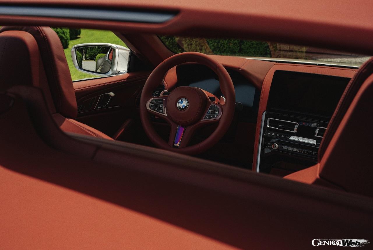 2シーターオープン「BMW コンセプト スカイトップ」のインテリア。