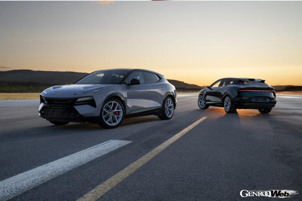 フル電動ハイパーSUV「ロータス エレトレ」のエクステリア。