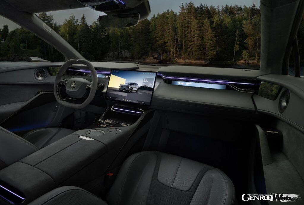 フル電動ハイパーSUV「ロータス エレトレ」のインテリア。