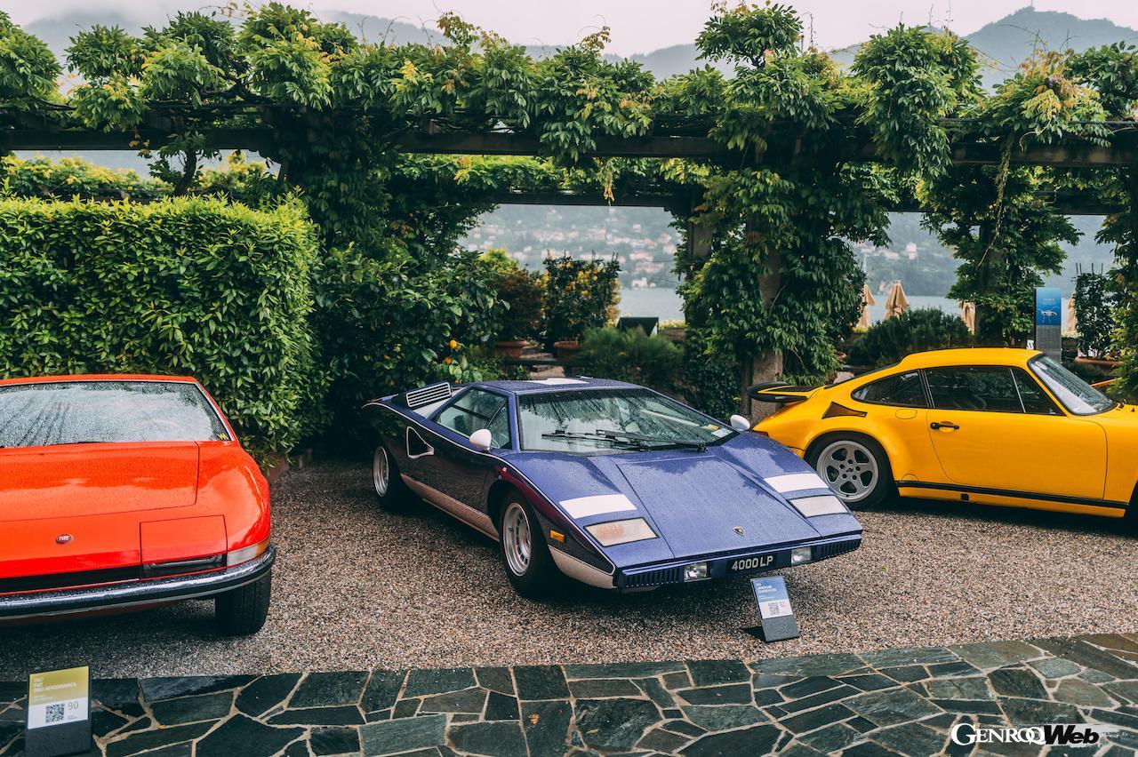 コンコルソ・デレガンツァ・ヴィラ・デステに展示された、1976年製ランボルギーニ カウンタック LP400」。