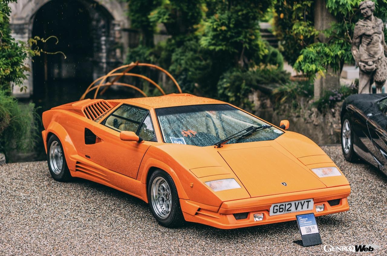 コンコルソ・デレガンツァ・ヴィラ・デステに展示された、1988年製ランボルギーニ カウンタック25thアニバーサリー。