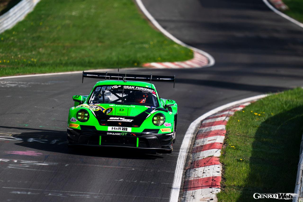 ニュルブルクリンク24時間で、総合優勝を狙う「ポルシェ 911 GT3 R」。