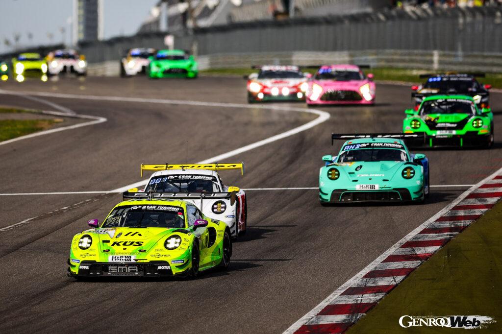 ニュルブルクリンク24時間で、総合優勝を狙う「ポルシェ 911 GT3 R」。