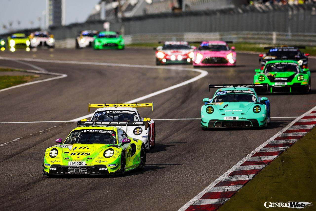ニュルブルクリンク24時間で、総合優勝を狙う「ポルシェ 911 GT3 R」。