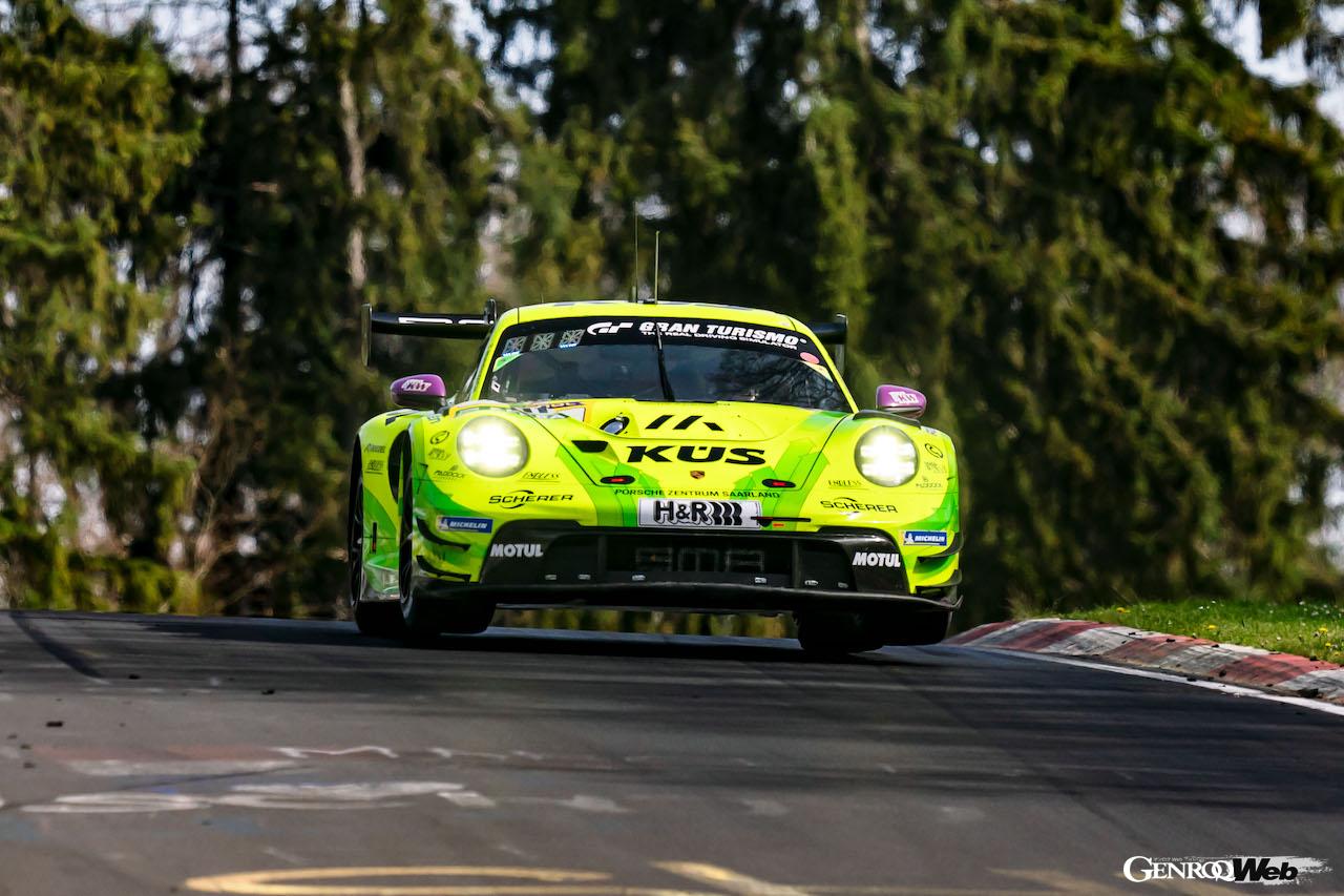 ニュルブルクリンク24時間で、総合優勝を狙う「ポルシェ 911 GT3 R」。