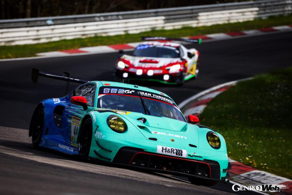 ニュルブルクリンク24時間で、総合優勝を狙う「ポルシェ 911 GT3 R」。