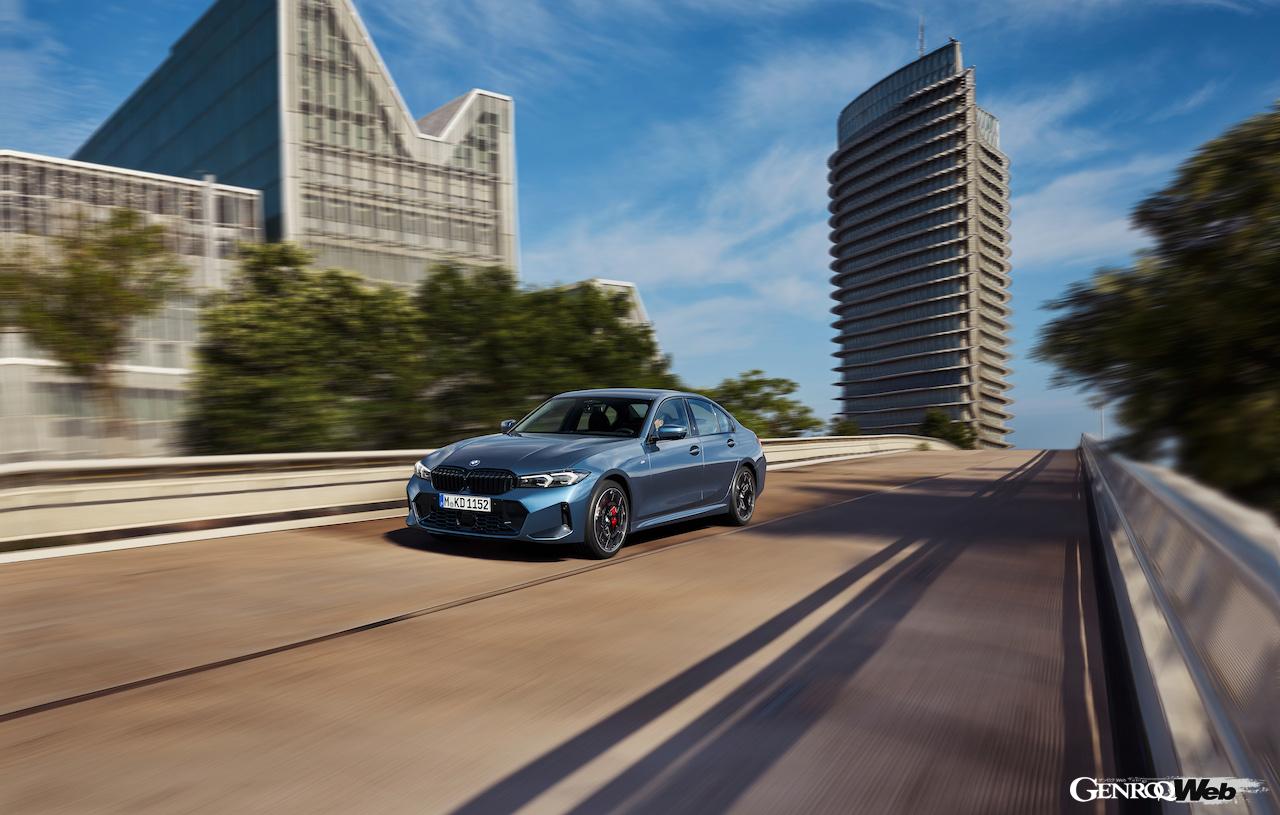新型「BMW 3シリーズ セダン」の走行シーン。
