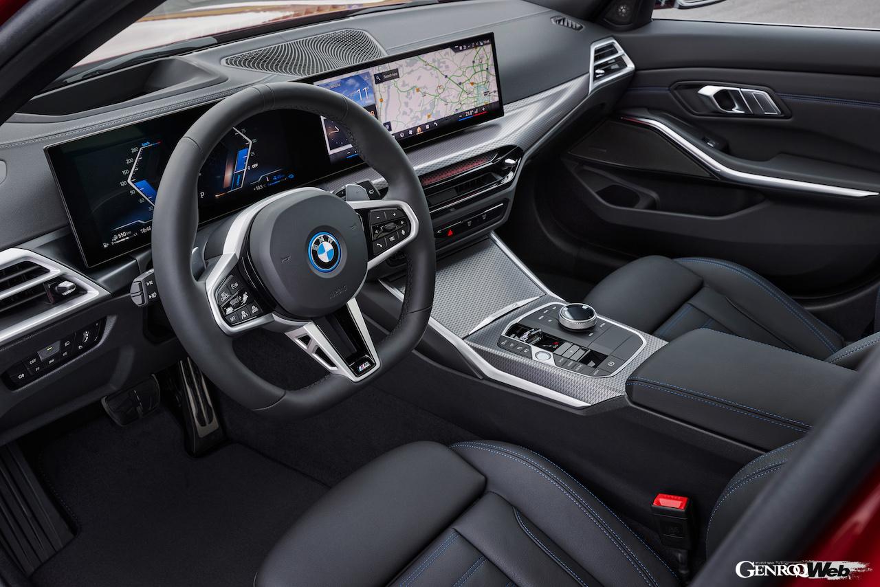 新型「BMW 3シリーズ ツーリング」のインテリア。
