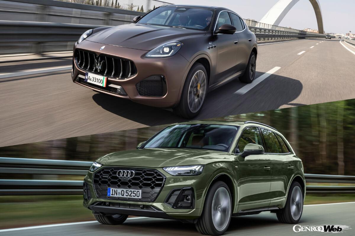 マセラティ グレカーレとアウディ Q5