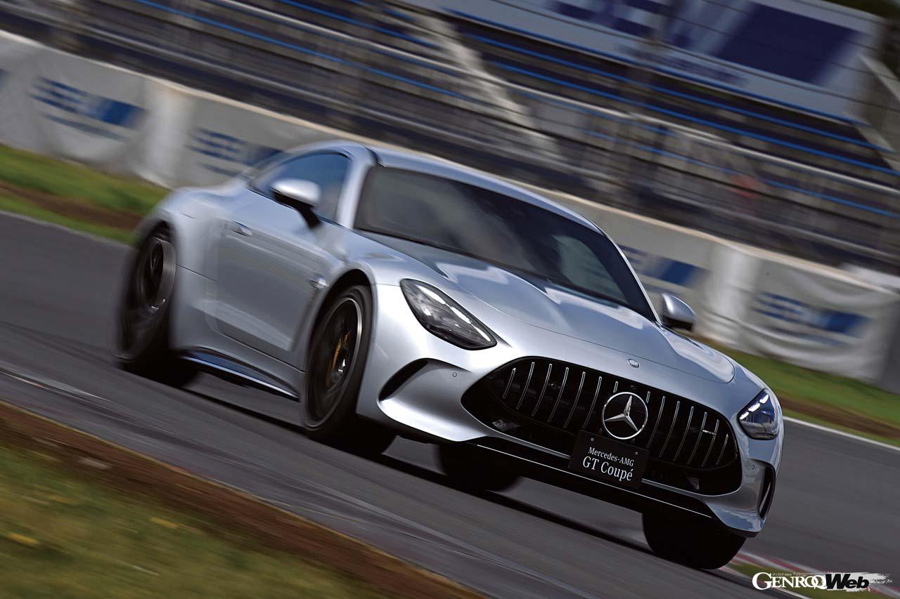 ついに日本導入を果たした2代目メルセデスAMG GTクーペ。新型ではスーパースポーツでありながら2＋2シートを備え、駆動方式にもAWDを採用してパフォーマンスを高めた。その走行性能の実力をサーキットで確かめた。