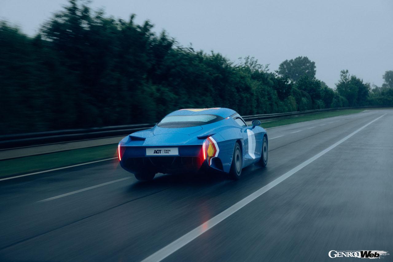ザガートの最新プロジェクト「AGTZ ツインテール」の走行シーン。