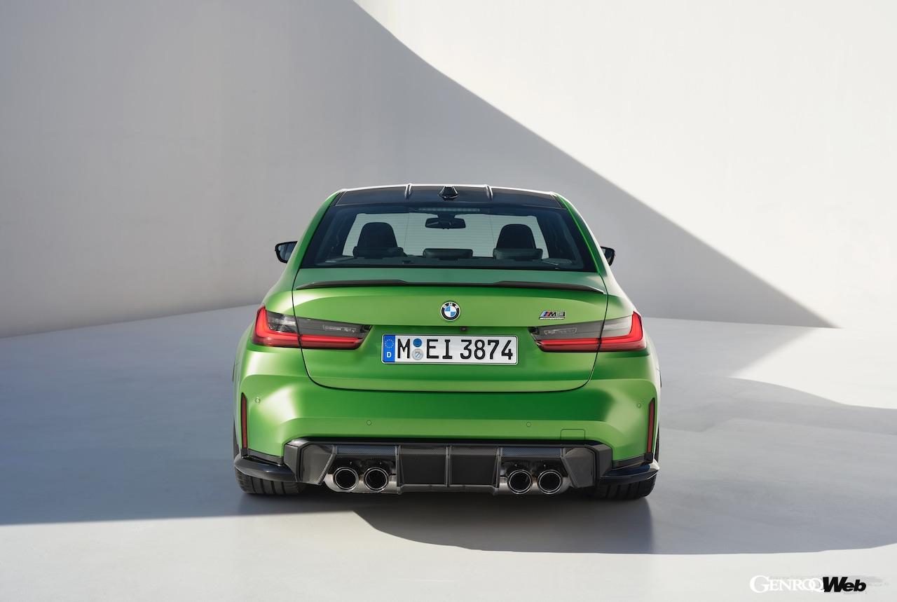 「BMW M3 セダン」改良新型のエクステリア。