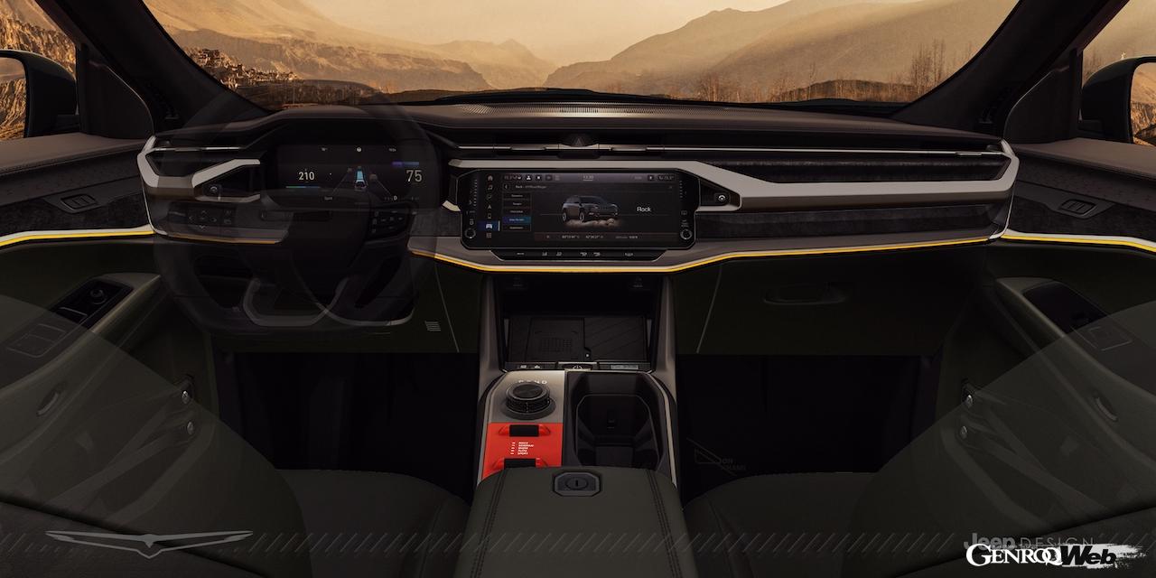 オフロード走破性を強化した「ワゴニア S トレイルホーク コンセプト」のインテリア。