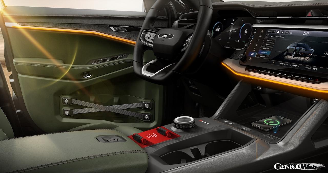 オフロード走破性を強化した「ワゴニア S トレイルホーク コンセプト」のインテリア。