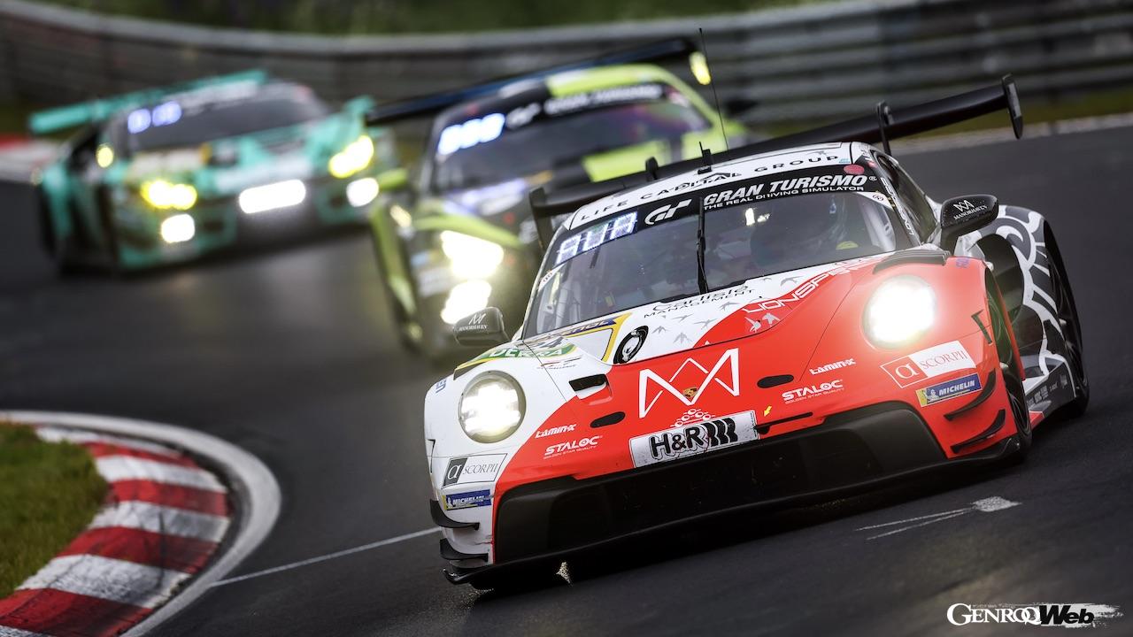 SP9・プロアマクラスで優勝を果たした、ライオンスピードGP 24号車（アンタレス・オー／パトリック・ニーダーハウザー／インディ・ドンティエ／パトリック・コルブ）。