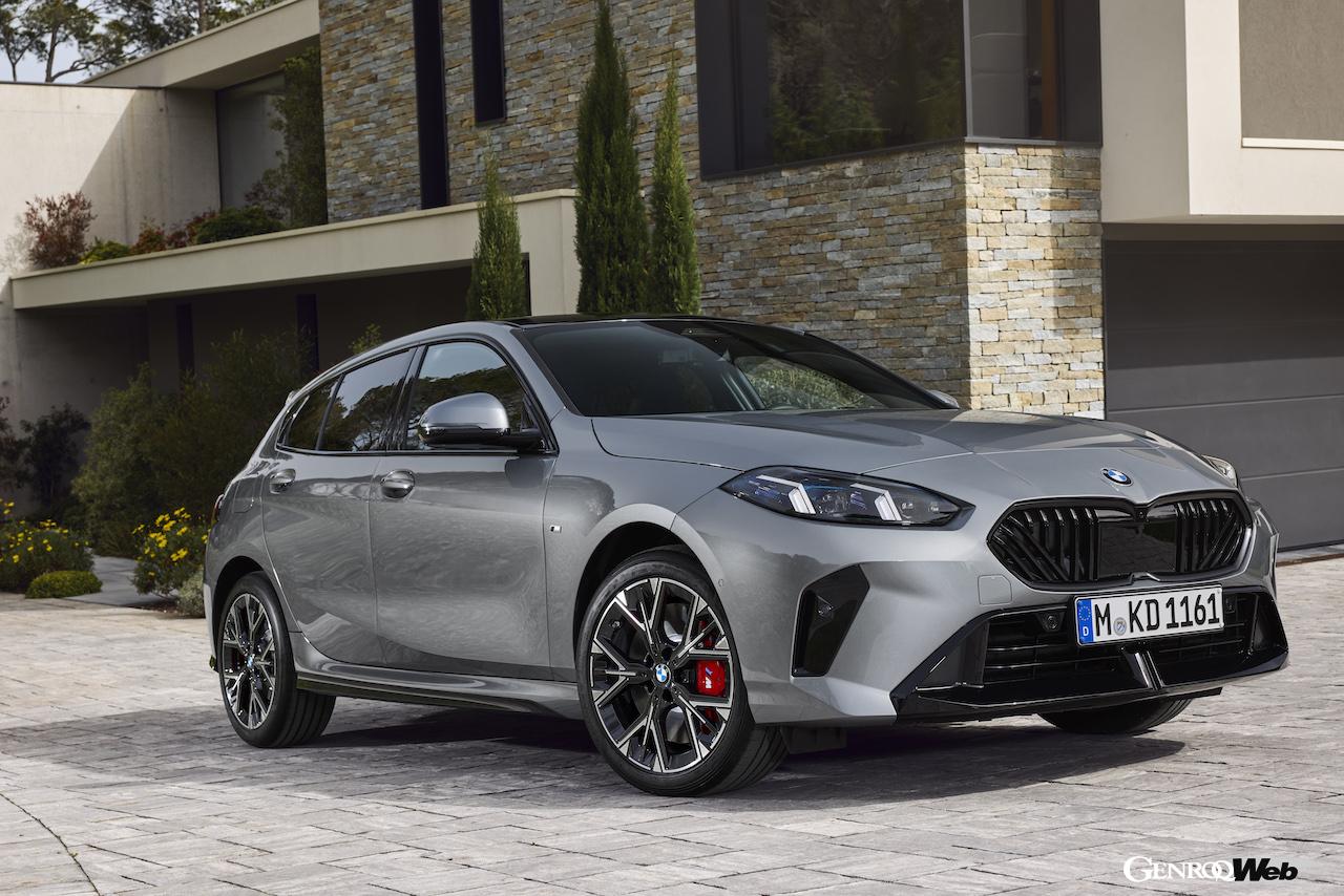 2024年10月から欧州で販売スタートする、新型「BMW 1シリーズ」のエクステリア。