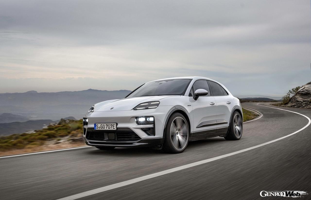 アウディと共同開発した「プレミアム・プラットフォーム・エレクトリック（PPE）」をポルシェとしては初採用したマカン。10%から80%まで、約21分で急速充電することができる。