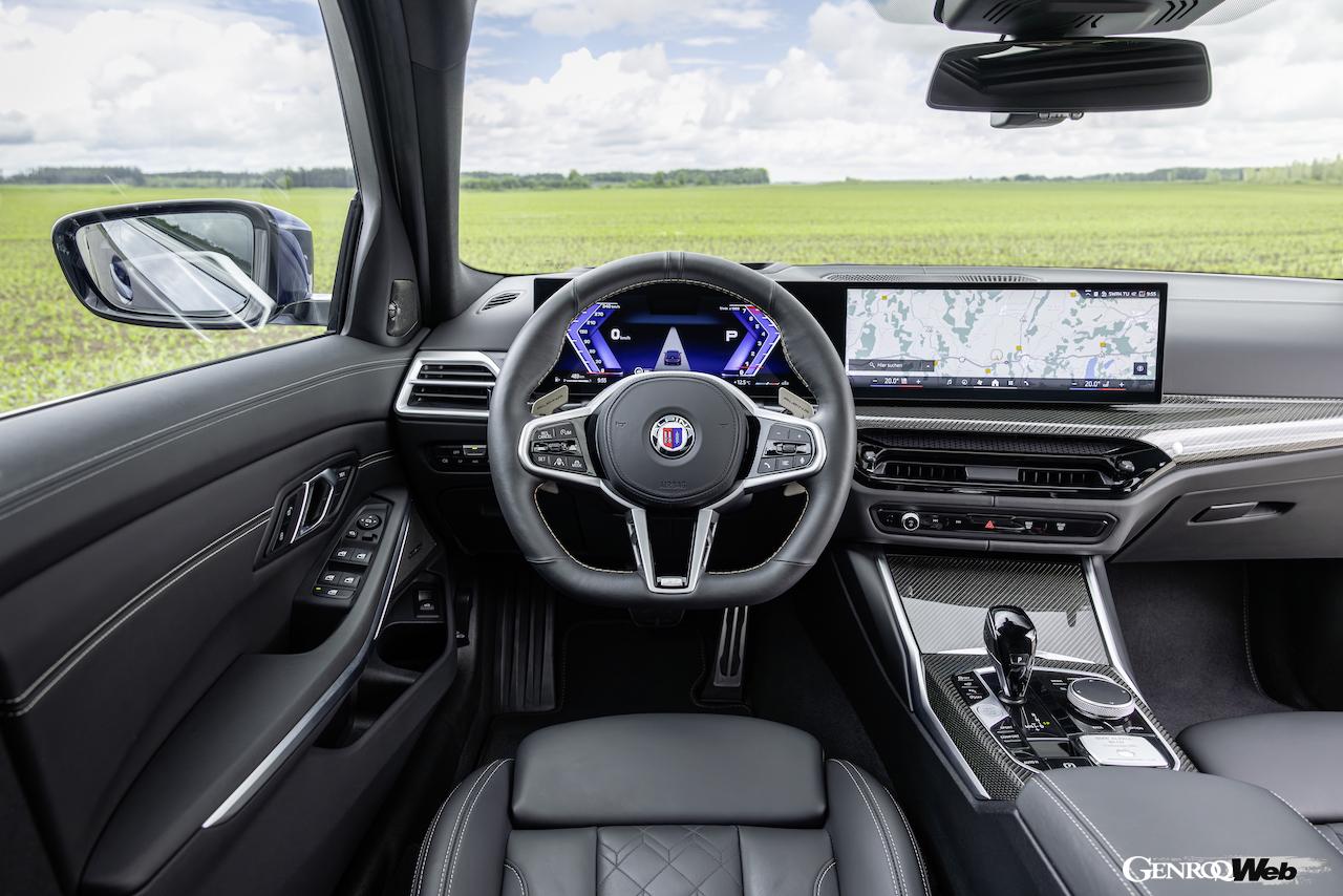 「BMW アルピナ B3 GT リムジン」のインテリア。