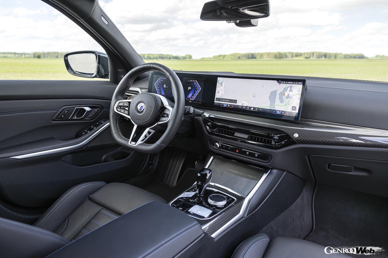 「BMW アルピナ B3 GT ツーリング」のインテリア。