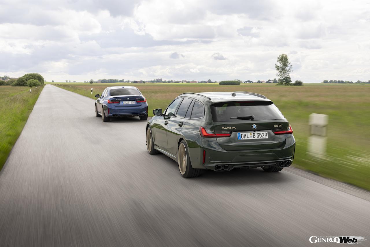 BMW アルピナは、大幅なパフォーマンスアップを実現した「B3 GT ツーリング」と「B3 GT リムジン」、そして「B4 GT グランクーペ」を発表。日本への導入をスタートする。