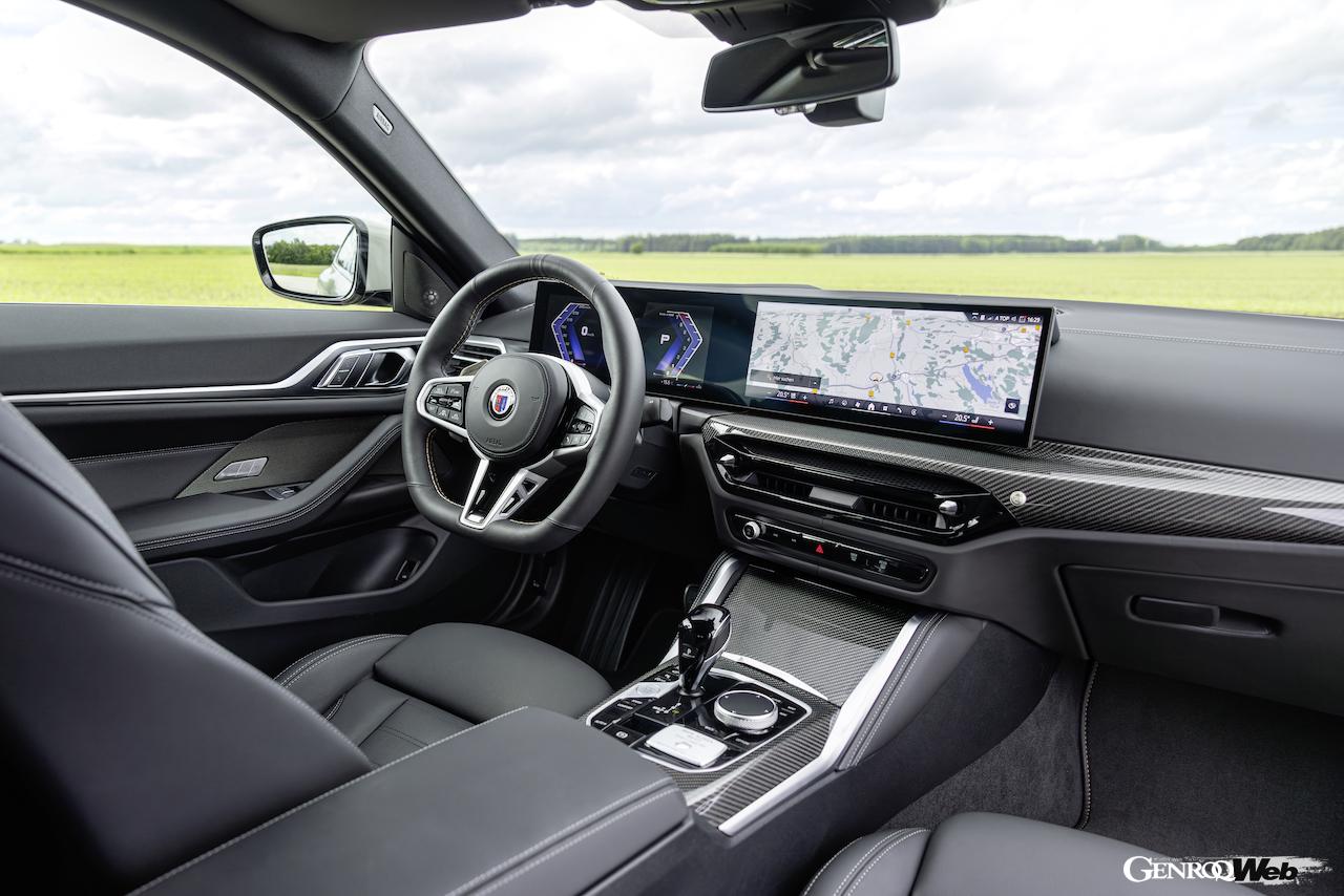「BMW アルピナ B4 GT グランクーペ」のインテリア。