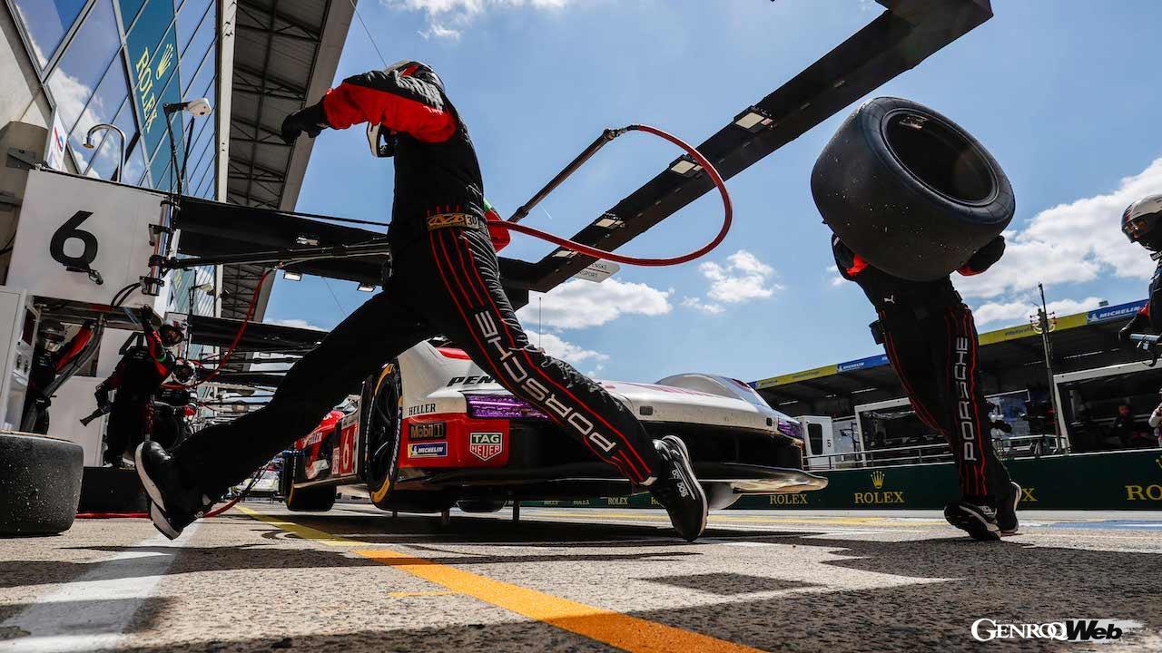 6月9日に行われたル・マン24時間の公式テストデイに、ワークスカーも含めたポルシェ勢が走行を行った。