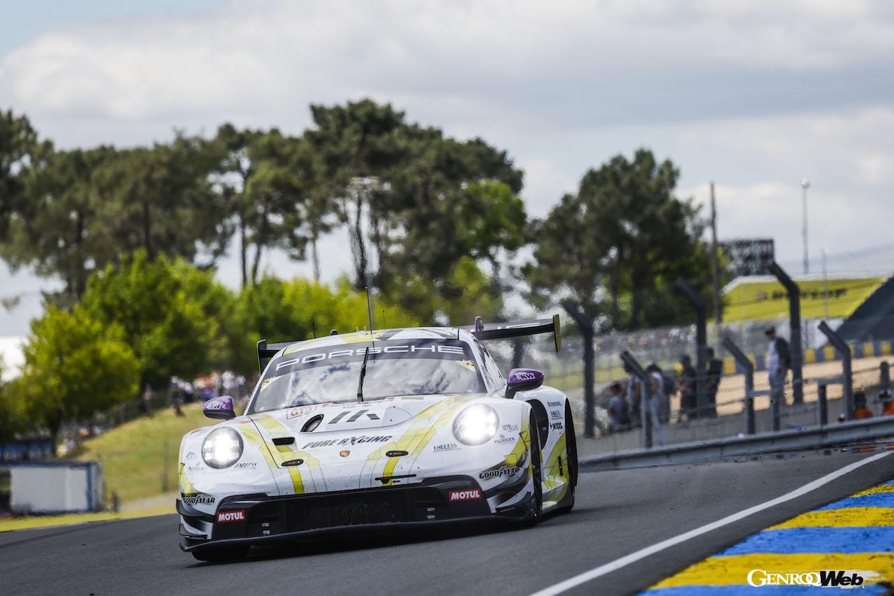 LMGT3クラスに参戦するマンタイ・ピュアレクシングのポルシェ 911 GT3 R 92号車（アリアクサンドル・マリキン、ジョエル・シュトルム、クラウス・バチェラー）が、3分24秒782のタイムで2番手グリッドを確保した。