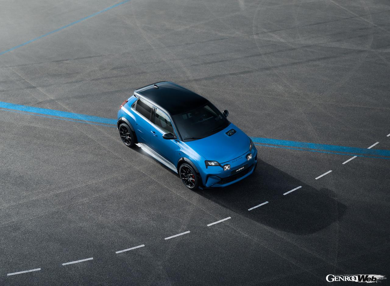 アルピーヌ初のフル電動コンパクト「A290」のエクステリア。