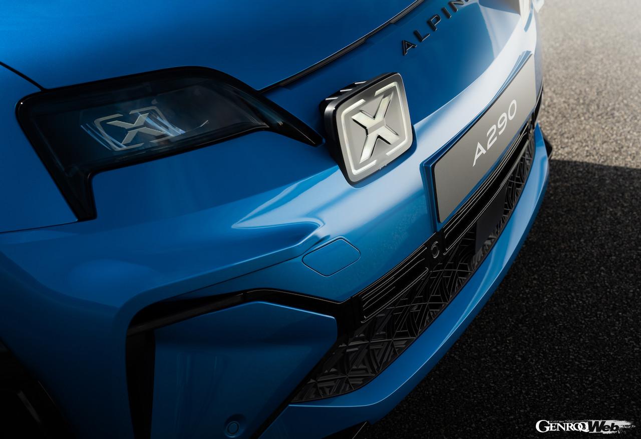 アルピーヌ初のフル電動コンパクト「A290」のエクステリア。