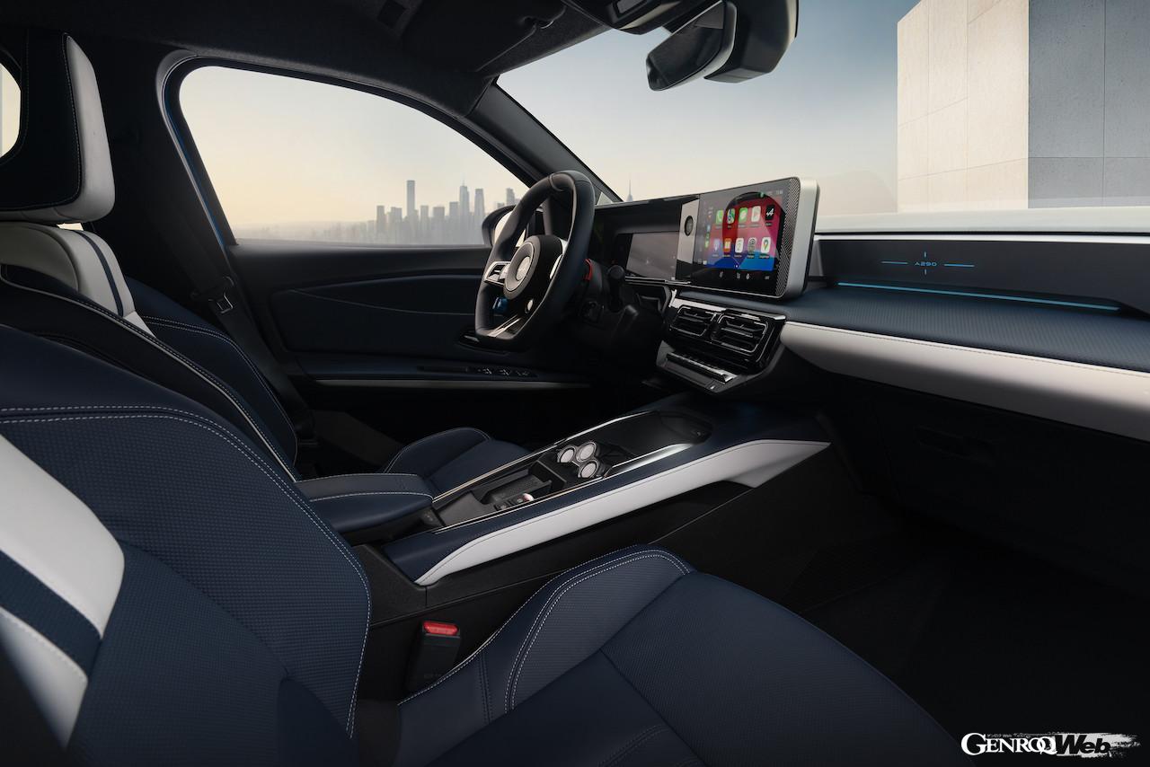 アルピーヌ初のフル電動コンパクト「A290」のインテリア。