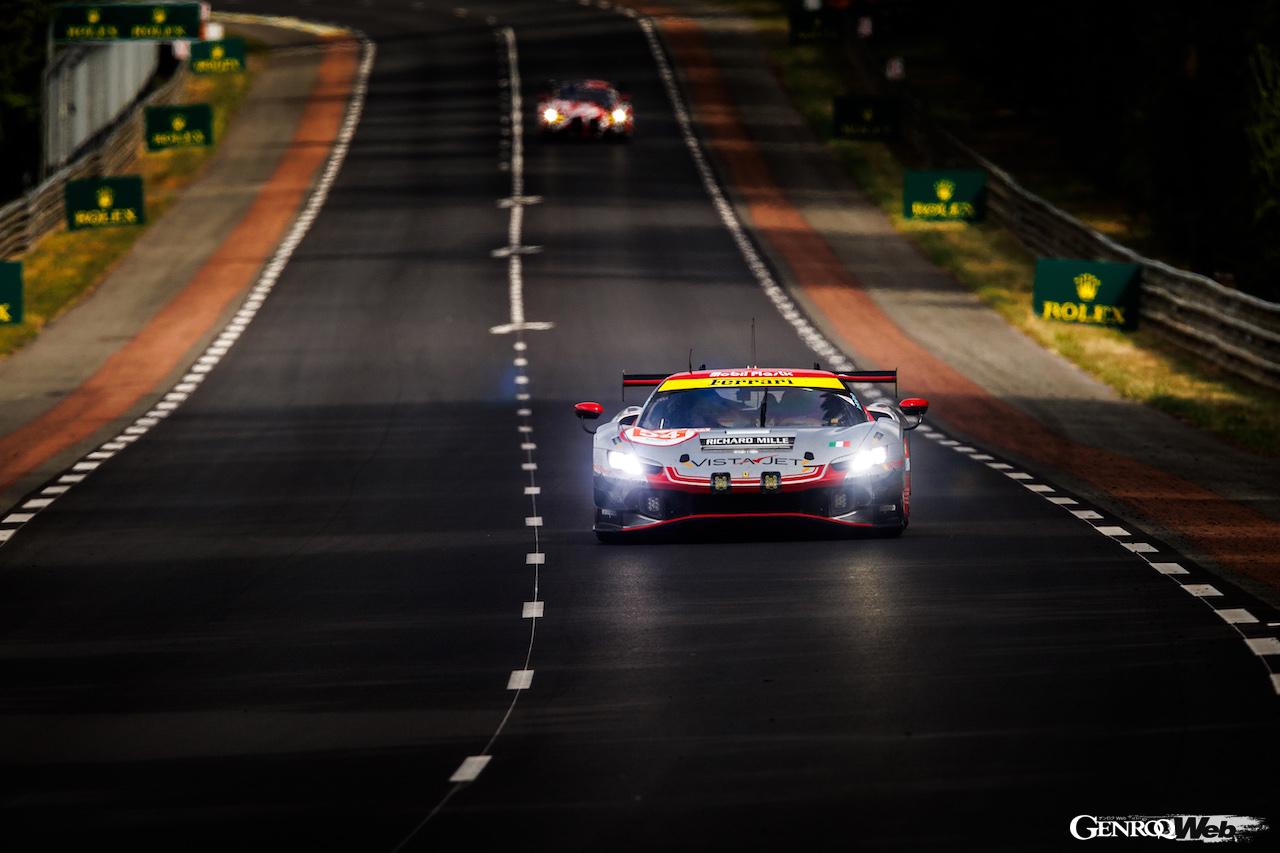 ル・マン24時間レースの予選に挑んだ、フェラーリ 296 LMGT3 。