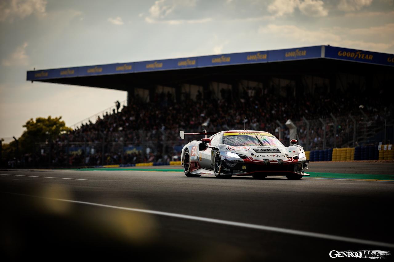 ル・マン24時間レースの予選に挑んだ、フェラーリ 296 LMGT3 。