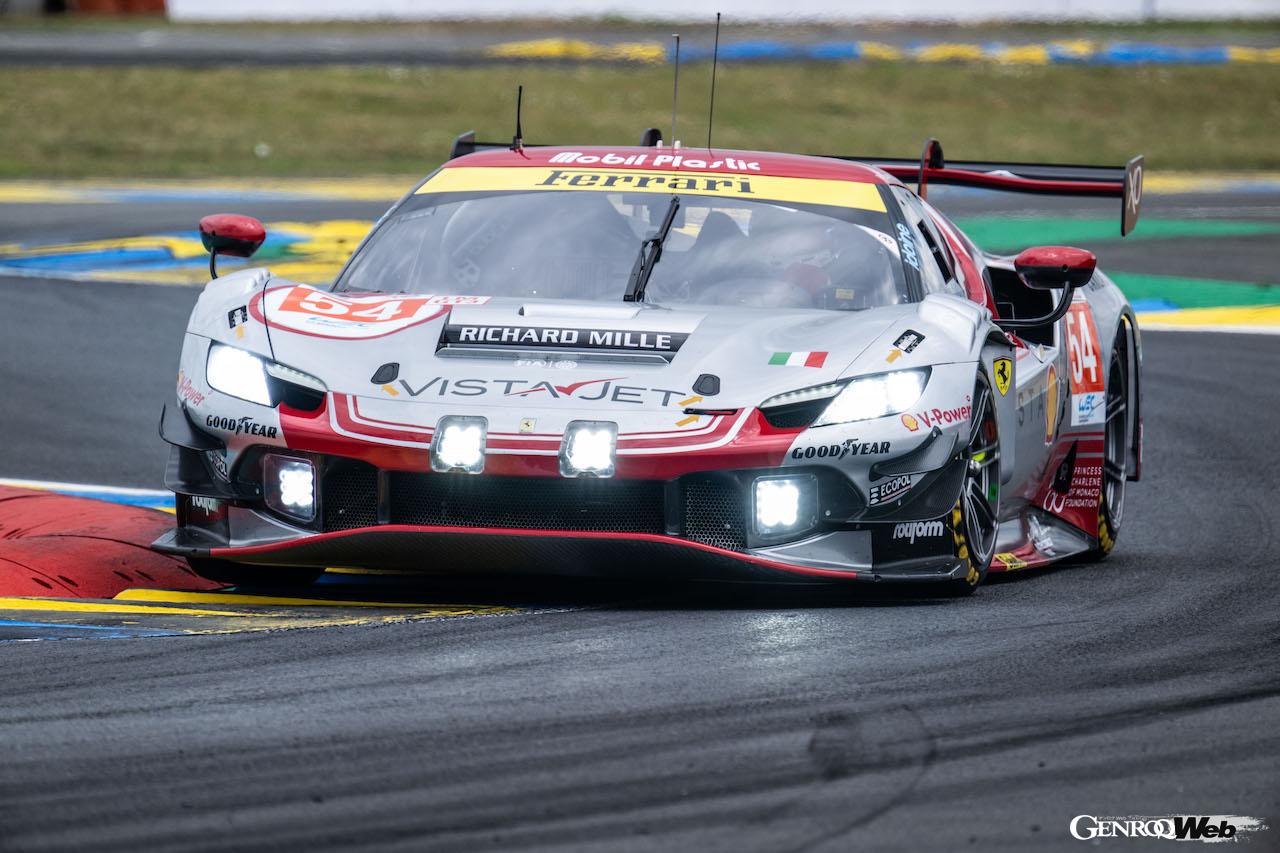 ル・マン24時間レースの予選に挑んだ、フェラーリ 296 LMGT3 。