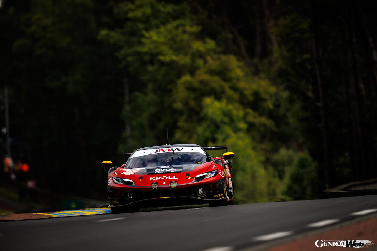 ハイパーポールにおいて、3番手グリッドを確保した、JMWモータースポーツのフェラーリ 296 LMGT3 66号車。