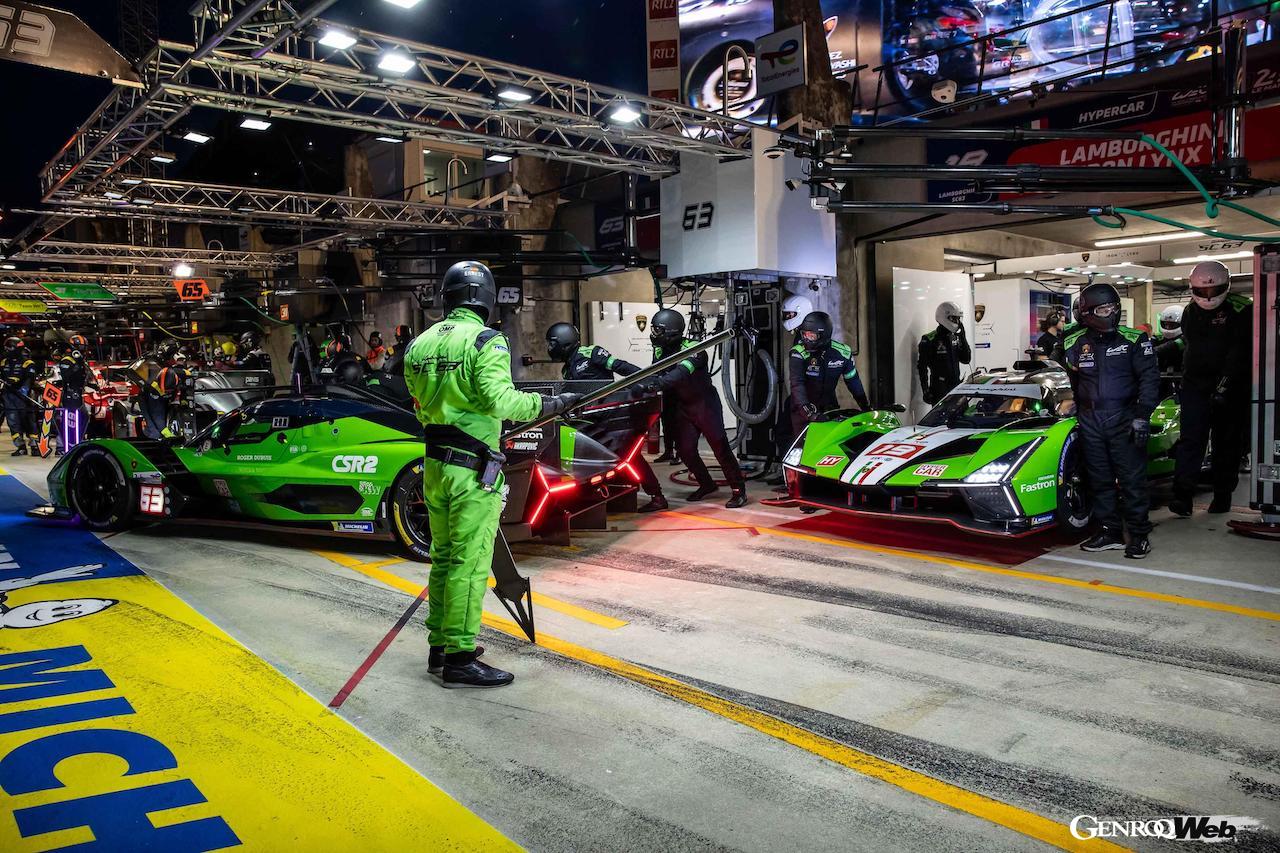 24時間レースを10位で走り切り、チームにポイントを持ち帰ったランボルギーニ SC63 63号車。