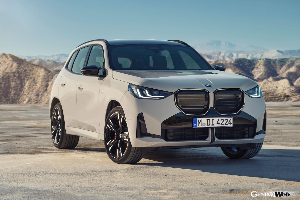 4代目に進化した新型「BMW X3 M50 xDrive」のエクステリア。