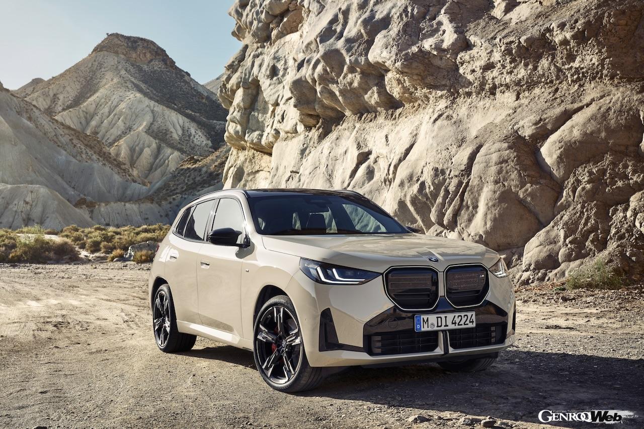 4代目に進化した新型「BMW X3 M50 xDrive」のエクステリア。