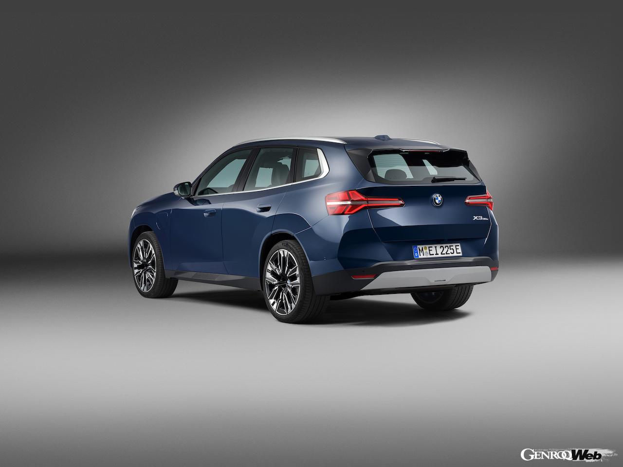 4代目に進化した新型「BMW X3 30e xDrive」のエクステリア。