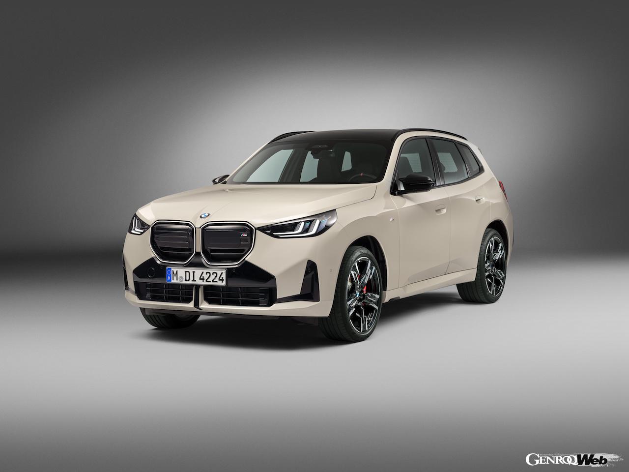 4代目に進化した新型「BMW X3 M50 xDrive」のエクステリア。