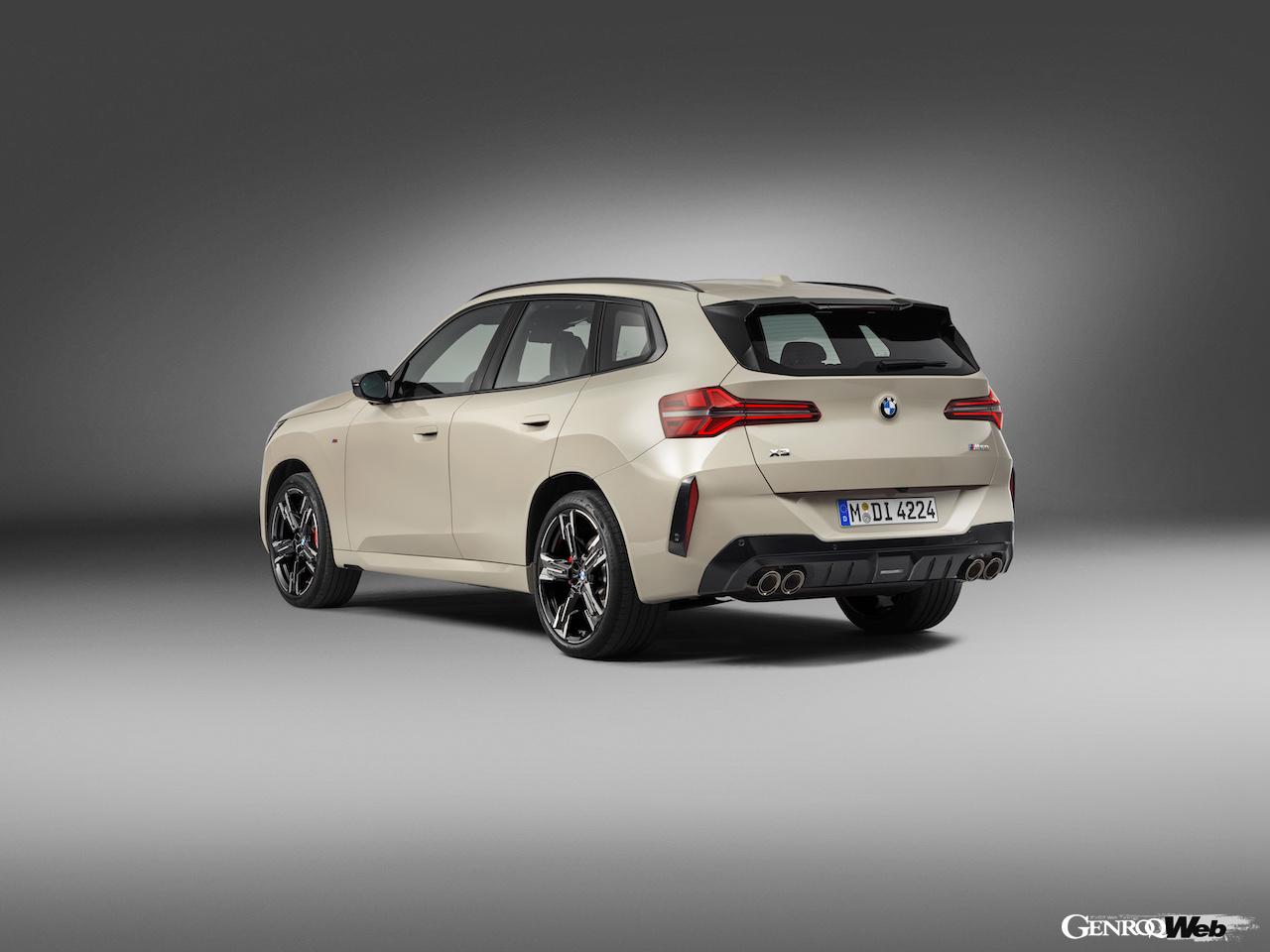 4代目に進化した新型「BMW X3 M50 xDrive」のエクステリア。