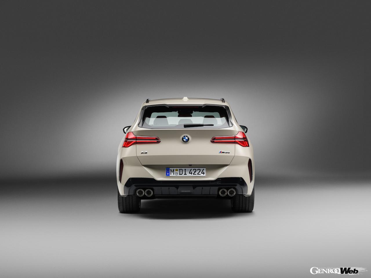 4代目に進化した新型「BMW X3 M50 xDrive」のエクステリア。
