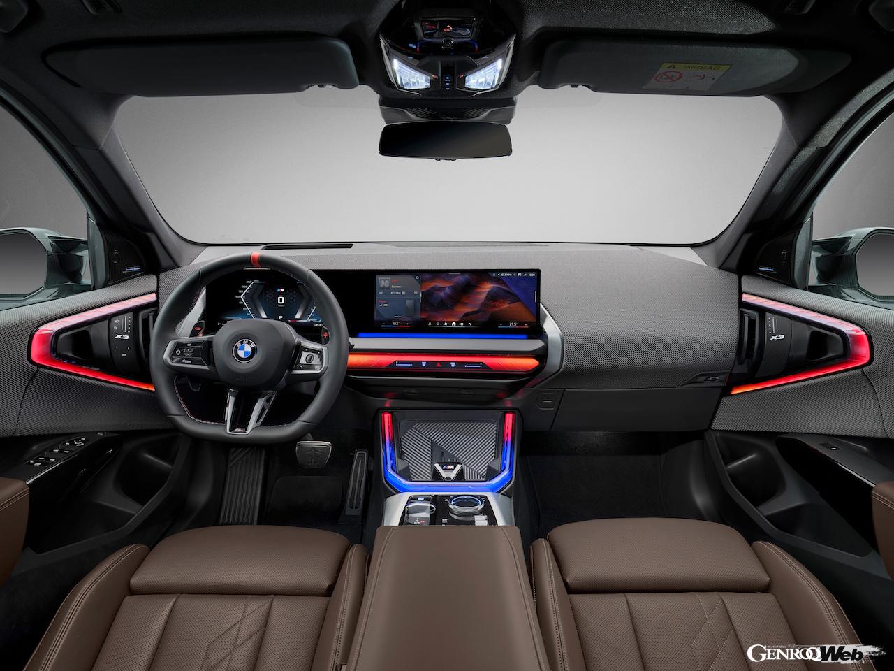 4代目に進化した新型「BMW X3 M50 xDrive」のインテリア。