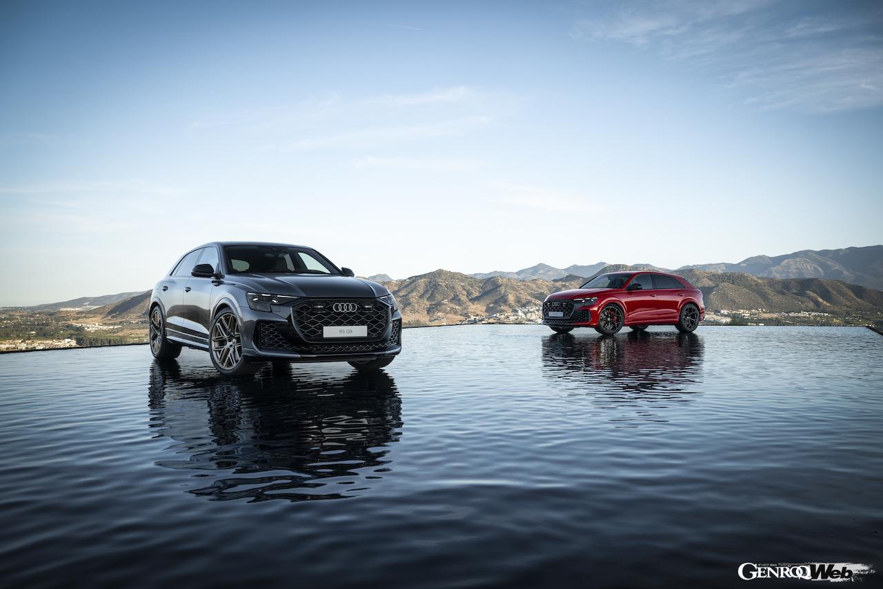大幅な改良を実施した「アウディ RS Q8」と「アウディ RS Q8 パフォーマンス」。
